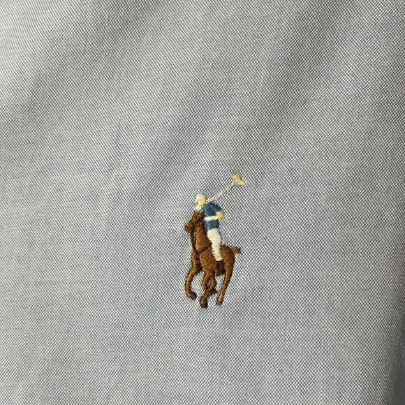 Ralph Lauren Other - Ralph Lauren Men's Light Blue Button Down Yarmouth Shirt Embroidered Logo 15-33